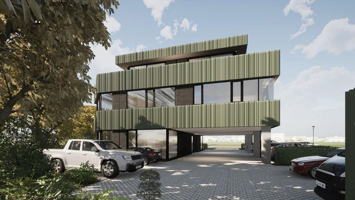 Bedrijven gebouw De Grens Essen
